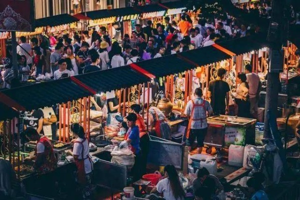 全国最大夜市与早市体验之旅，繁华与活力的交织