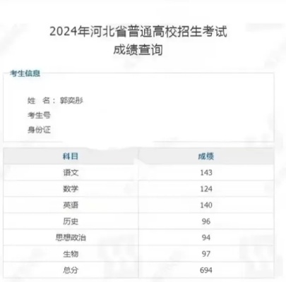 女生高考694分圆梦清北，双校争邀成就高光时刻