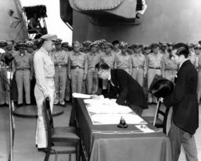 日本投降签字仪式终结时刻，历史定格在9时18分