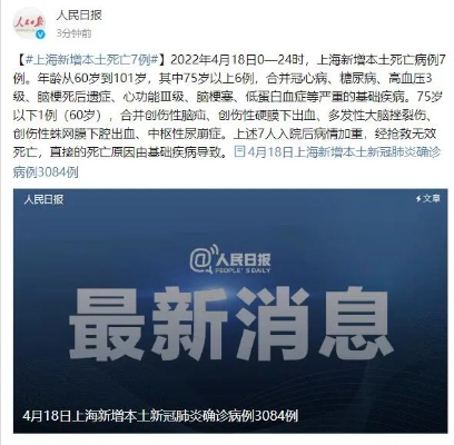 上海新增本土死亡病例48例，年龄最大99岁